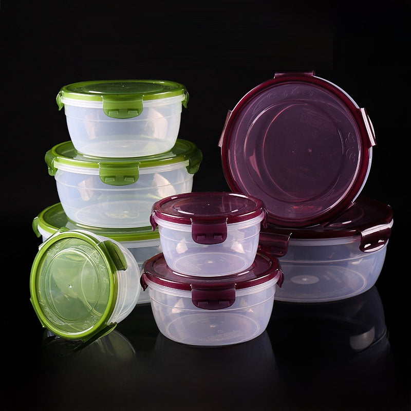 Round food storage box