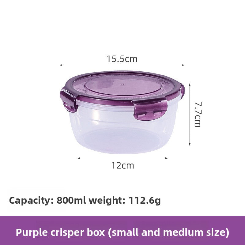 Round food storage box