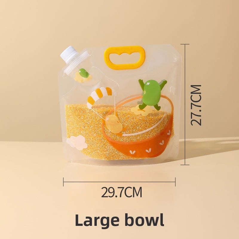 Grain and legume storage bags with airtight seals