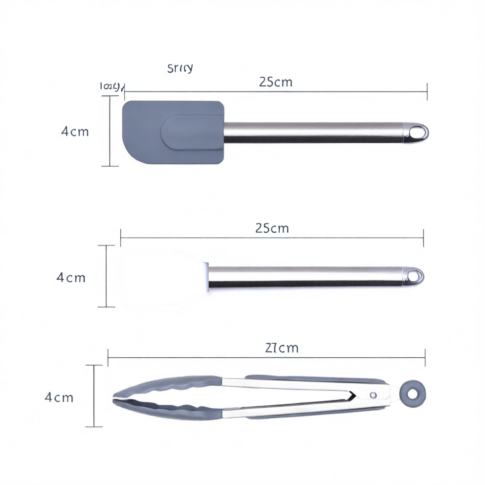 40-Piece Silicone Cake Mold Baking Tool Set