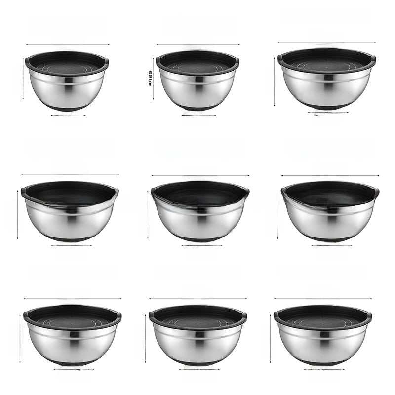 Stainless Steel Mixing Bowl with Silicone Base