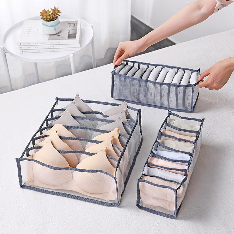 Underwear Drawer Storage Box with Multi Compartments