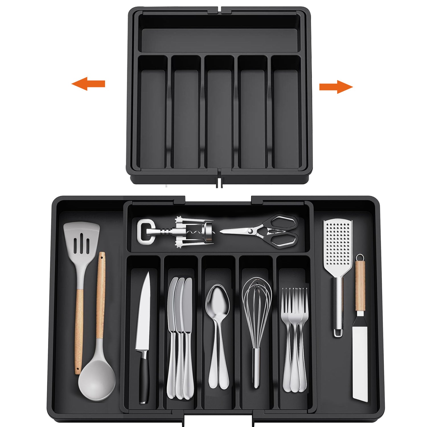 Expandable Utensil Storage Tray