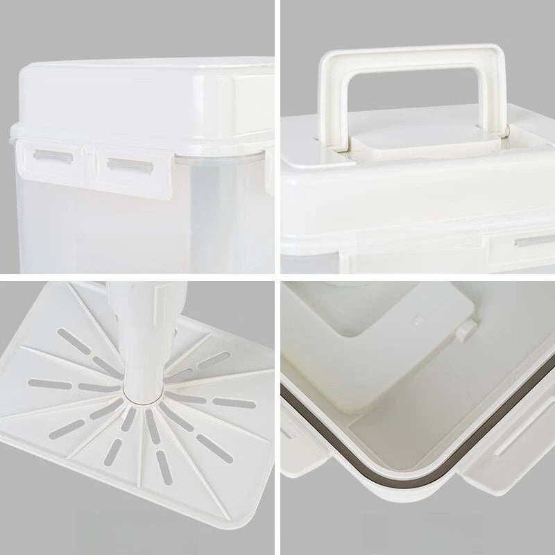 Household Plastic Pickle Jar with Airtight Lid