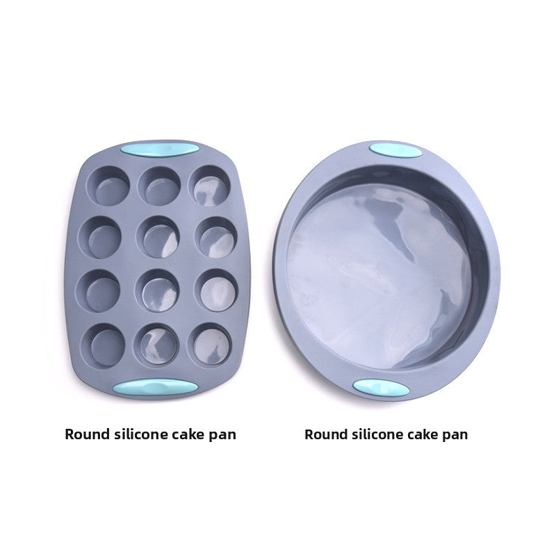 40-Piece Silicone Cake Mold Baking Tool Set