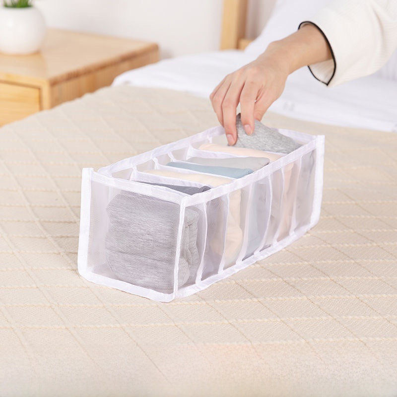 Underwear Drawer Storage Box with Multi Compartments