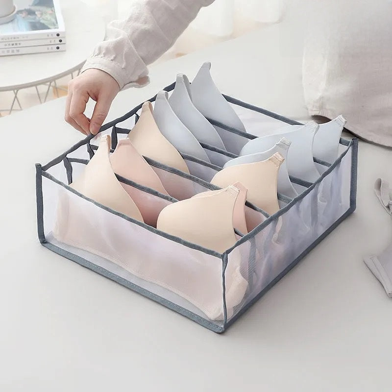 Underwear Drawer Storage Box with Multi Compartments