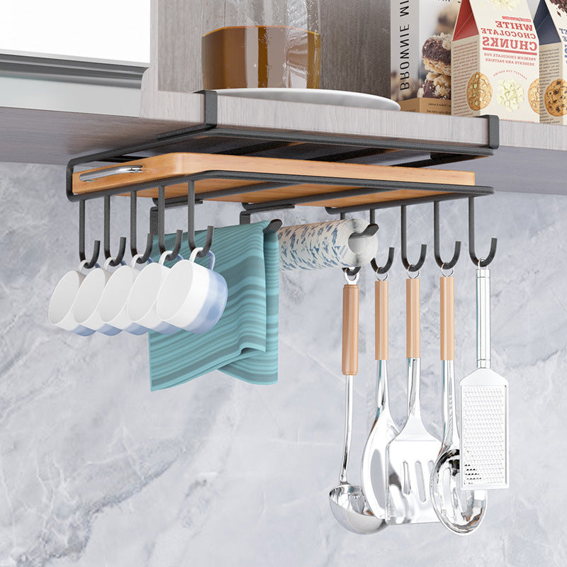 Kitchen stainless steel cabinet overhangs