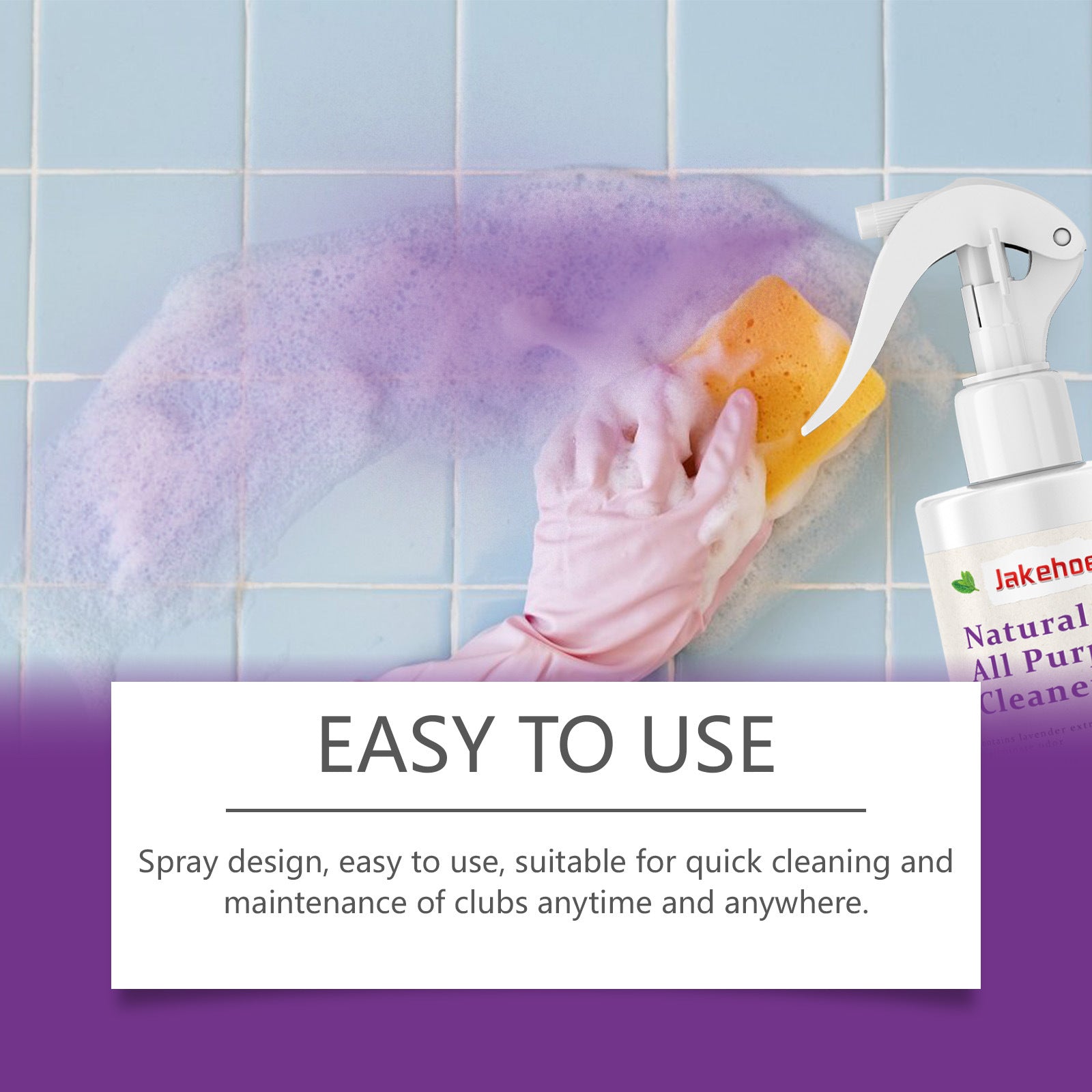 Multi-Purpose Cleaning Spray for Kitchen Bathroom Glass