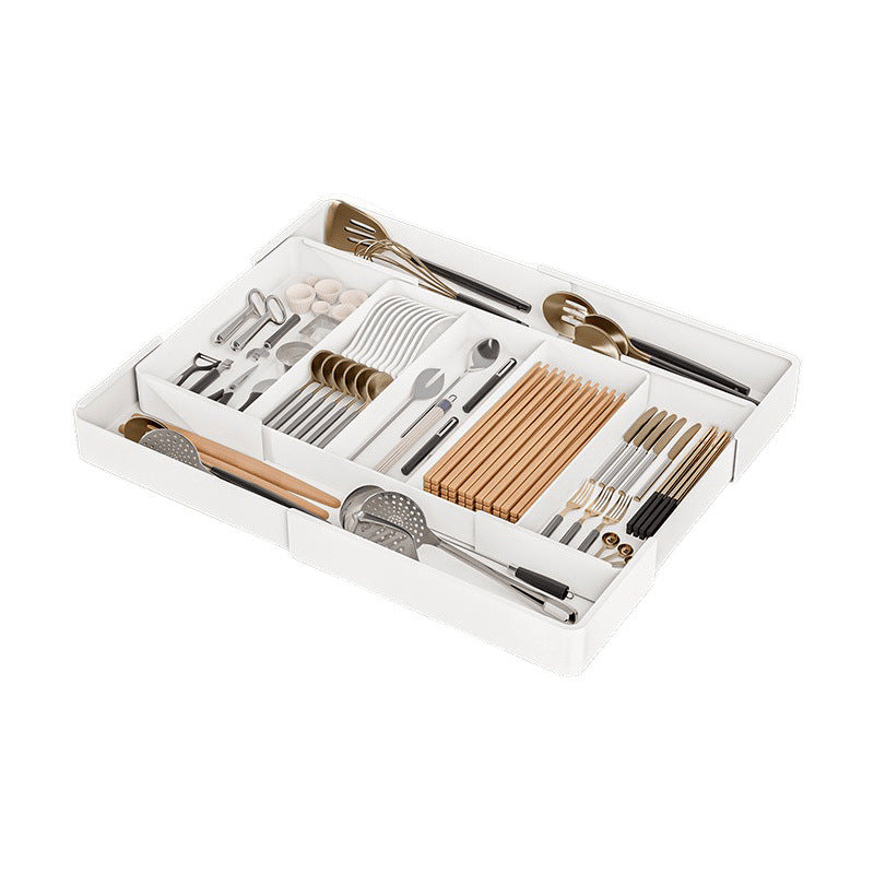 Retractable Kitchen Drawer Organizer Box