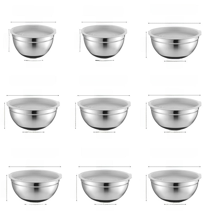 Stainless Steel Mixing Bowl with Silicone Base