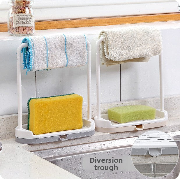 Kitchen countertop storage rack