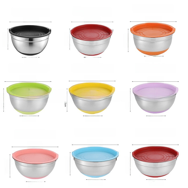 Stainless Steel Mixing Bowl with Silicone Base