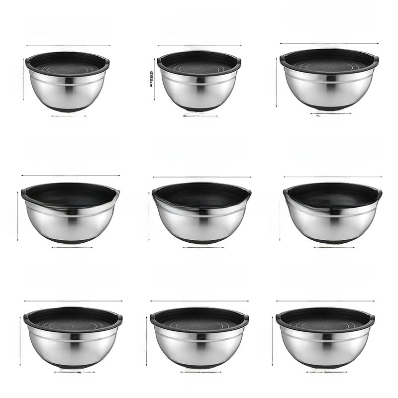 Stainless Steel Mixing Bowl with Silicone Base