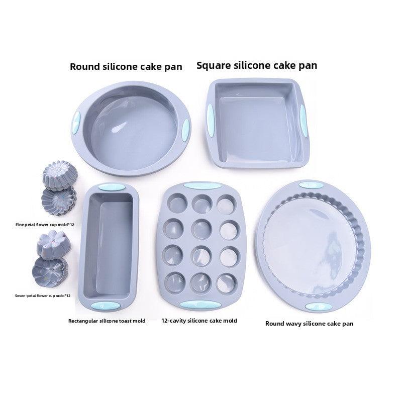 40-Piece Silicone Cake Mold Baking Tool Set
