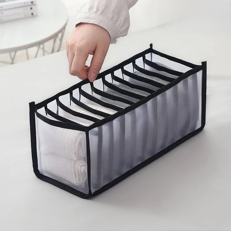 Underwear Drawer Storage Box with Multi Compartments