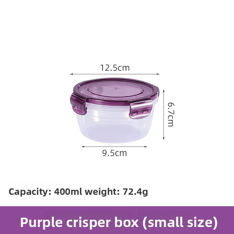 Round food storage box