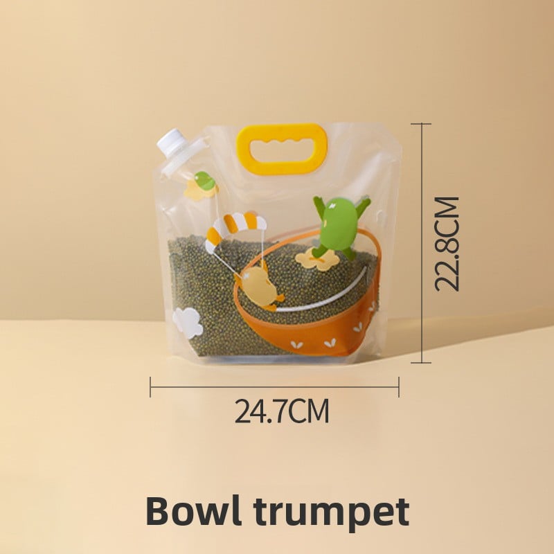 Grain and legume storage bags with airtight seals