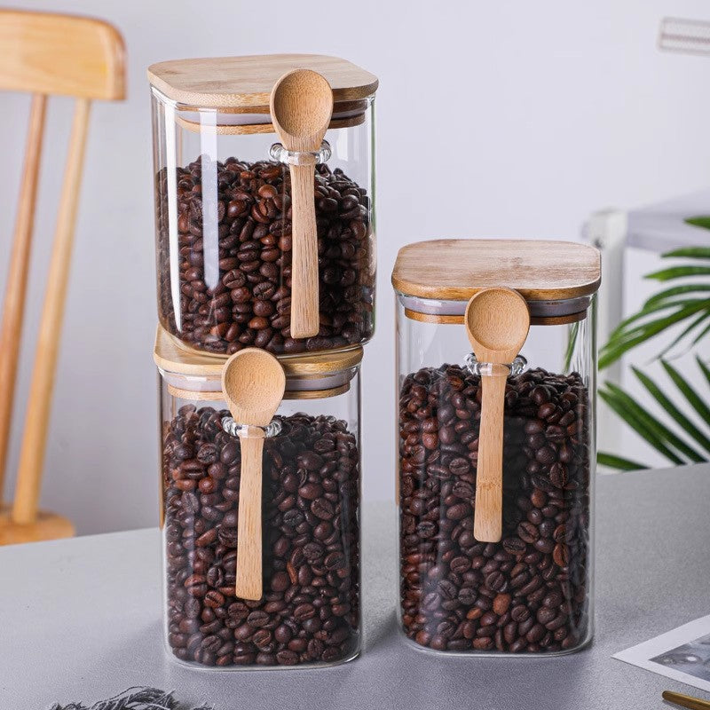 Glass sealed storage container