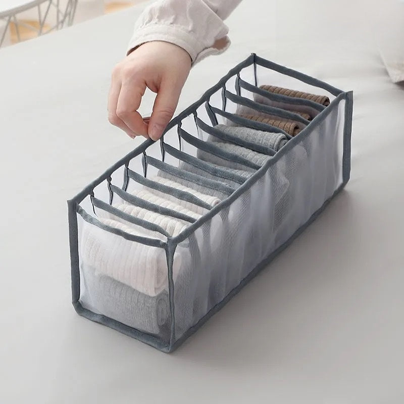 Underwear Drawer Storage Box with Multi Compartments