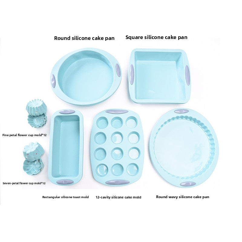 40-Piece Silicone Cake Mold Baking Tool Set
