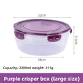 Round food storage box