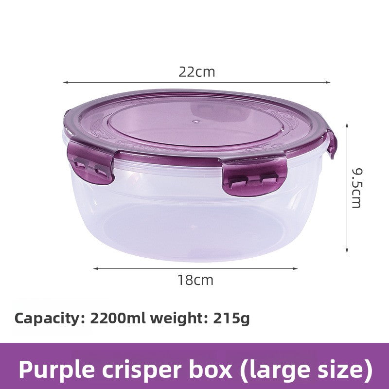 Round food storage box