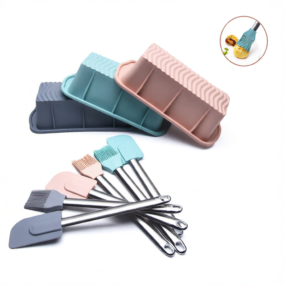 40-Piece Silicone Cake Mold Baking Tool Set