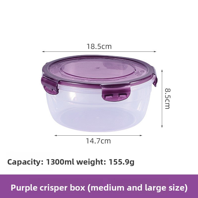 Round food storage box