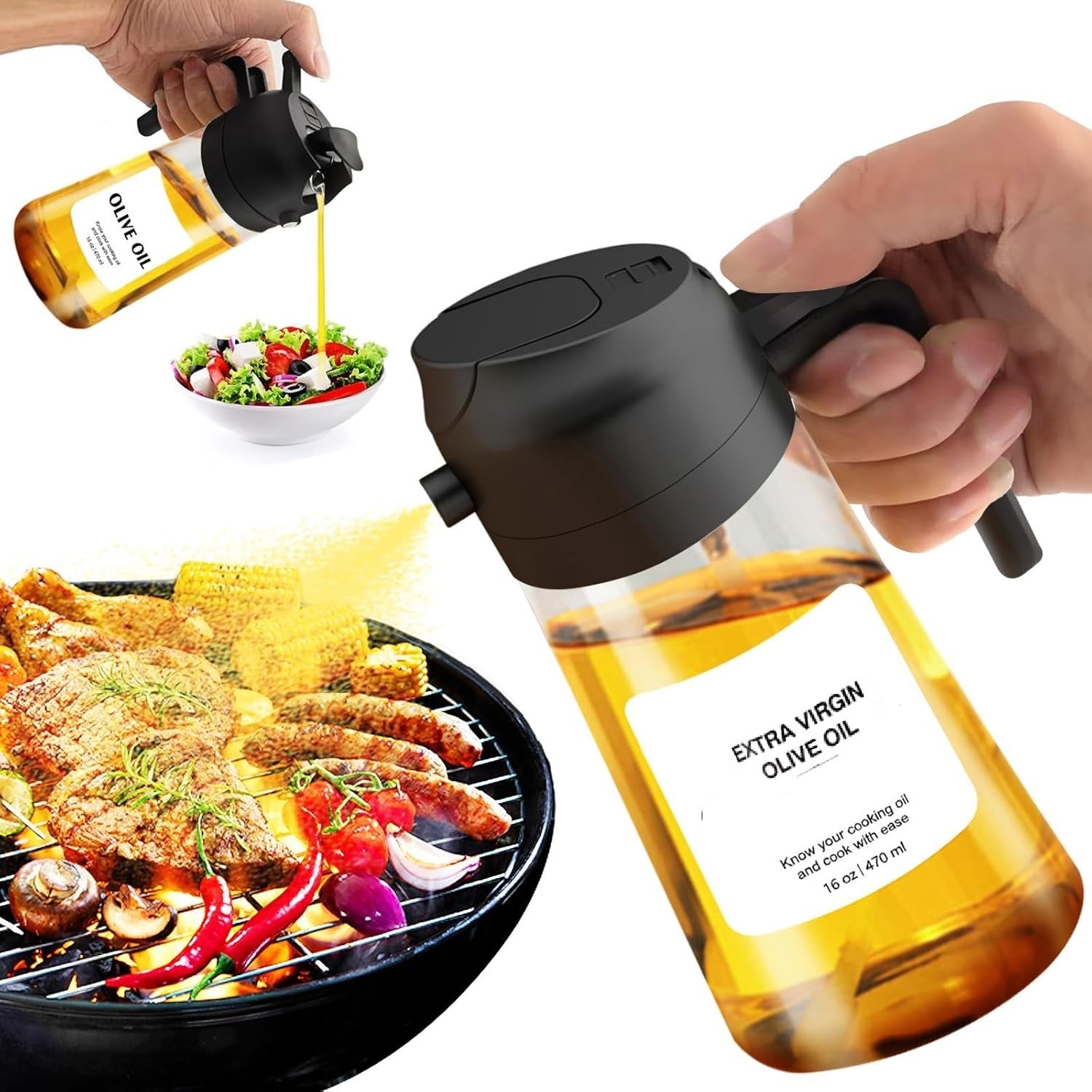 Oil Pot Kitchen Household Oil Spray Bottle