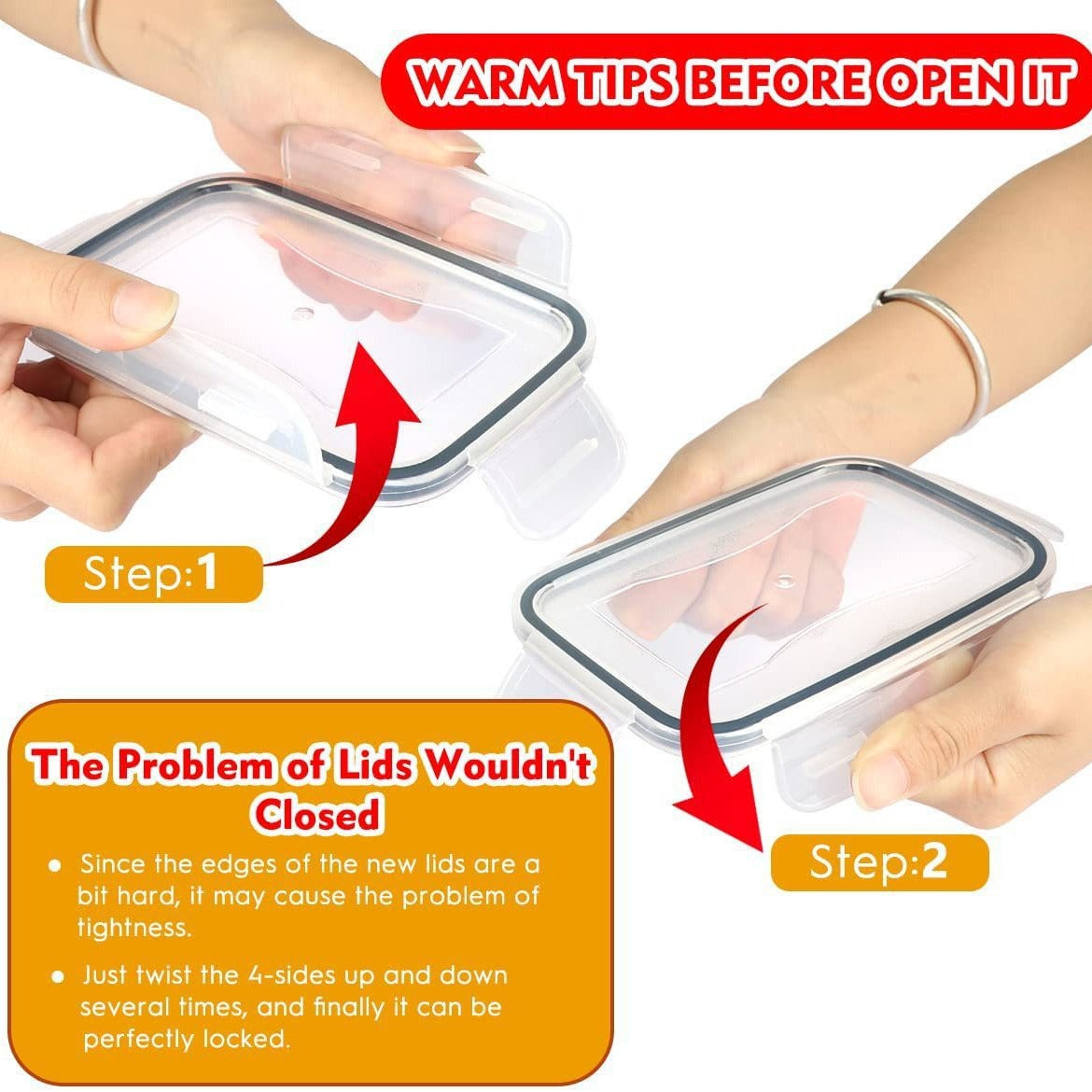 32-Piece Plastic Food Storage Containers Set