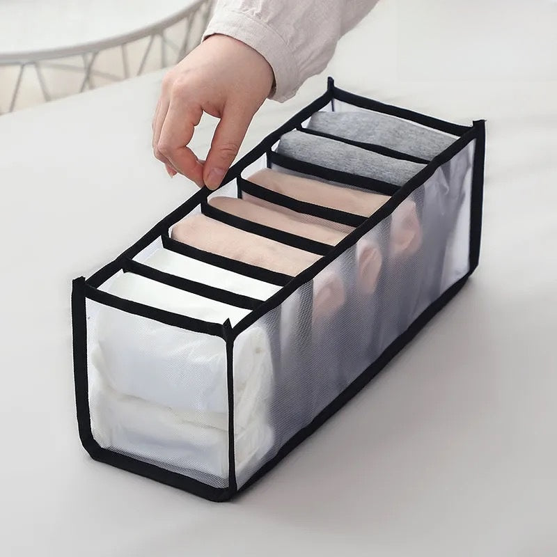 Underwear Drawer Storage Box with Multi Compartments